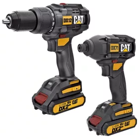   CAT Power+ 2in1 kombinált készlet 18V (ütvefúró DX12 és csavarbehajtó DX71)