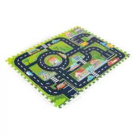 Habszivacs puzzle szőnyeg városi utcák