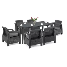 Corfu Big duo kerti bútor garnitúra futura asztallal