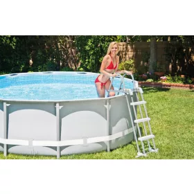 INTEX 28075 Medencelétra 91-107 cm csúszásgátlóval