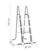 INTEX 28075 Medencelétra 91-107 cm csúszásgátlóval