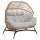 HOLAND rattan dupla kosárfotel bézs