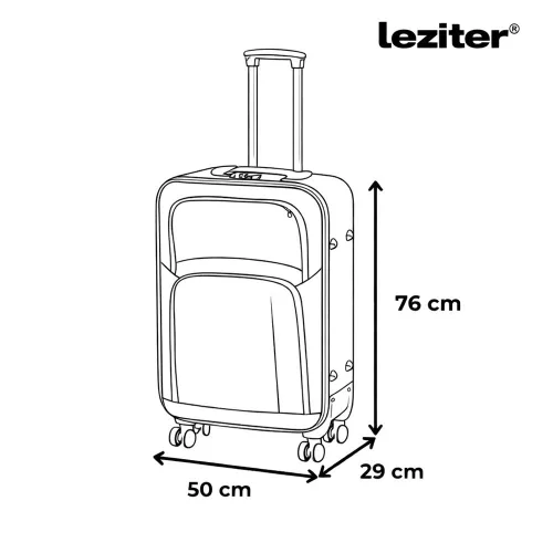 TraveLux light nagy bőrönd puha 76x50x29 cm