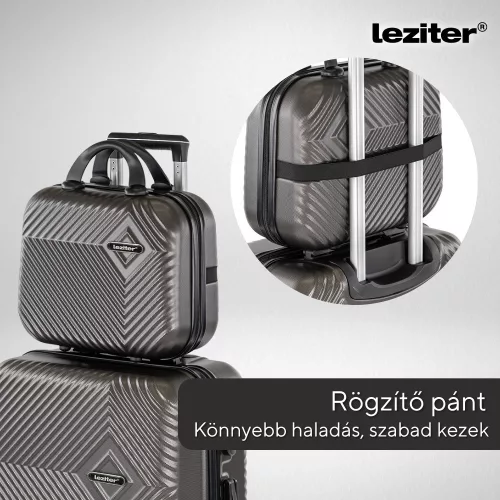 TraveLux Pro kézi bőrönd keményfedeles 28x36x16 cm