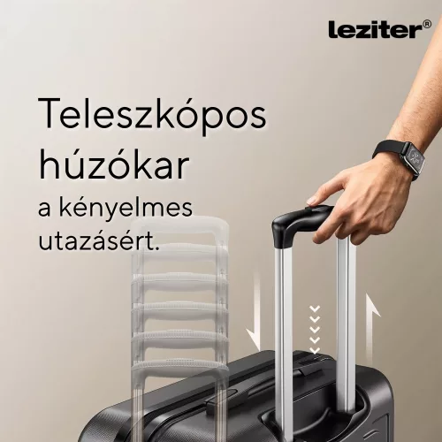 TraveLux Pro kabinbőrönd keményfedeles levehető kerékkel 50x40x20 cm