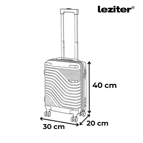 TraveLux Urban kézipoggyász keményfedeles levehető kerékkel 40x29x19 cm