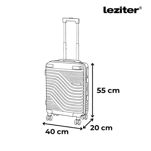 TraveLux Urban kabinbőrönd keményfedeles levehető kerékkel 50x35x23 cm