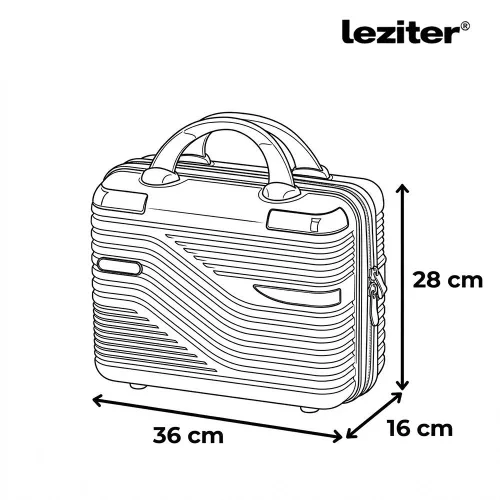 TraveLux Urban kisméretű kézi bőrönd keményfedeles 28x36x16 cm