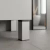 Uni bútorláb 100 mm ezüst