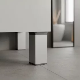 Uni bútorláb 100 mm ezüst