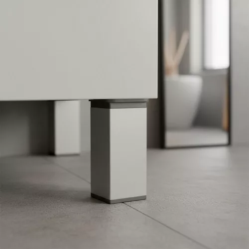 Uni bútorláb 100 mm ezüst
