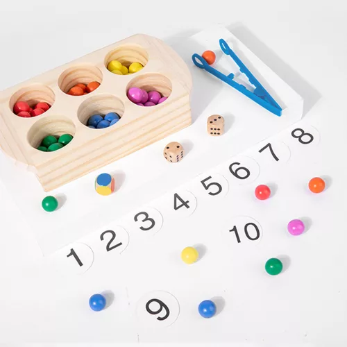 Színek, számok Montessori fejlesztő fajáték
