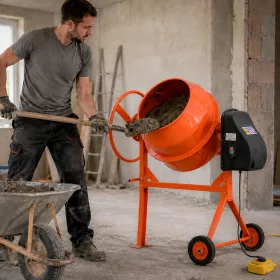 Mixer 120 betonkeverő 220V 450W 120 l