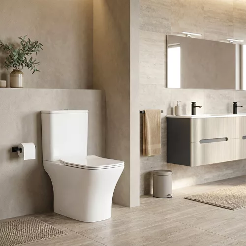 Nile monoblokkos kompakt WC hátsó kifolyással soft close ülőkével