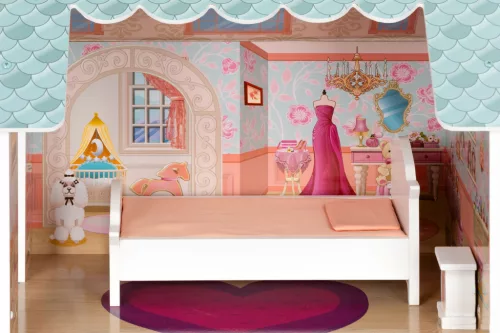 Barbie babaház bútorral