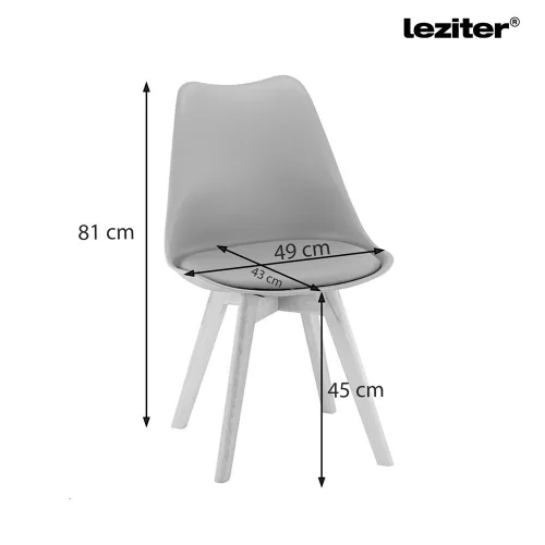 Silla étkezőszék 6 db fekete színben
