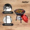Faszenes kerti gömb grillsütő
