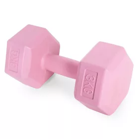 Hex súlyzó szett 2x3 kg rózsaszín