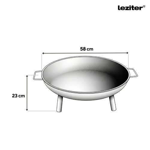 Hordozható tűzrakó 58 cm