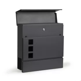 Postaláda horganyzott acélból újságtartóval antracit