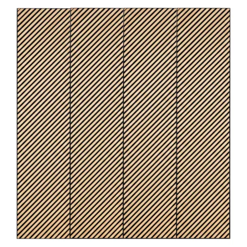 Akusztikus falpanel Deco I bambusz hatású 260x60x1,8 cm