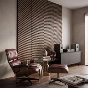   Akusztikus falpanel Deco I olajos tölgy hatású 260x60x1,8 cm