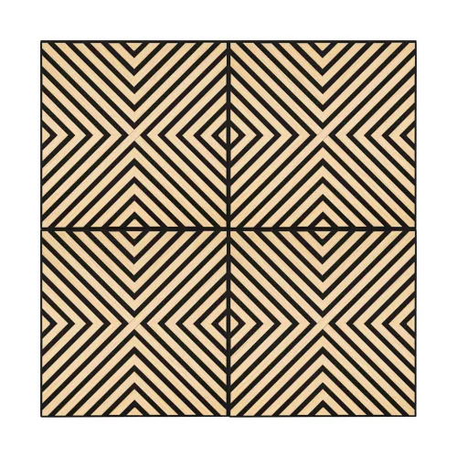 Akusztikus falpanel Deco IV bambusz hatású 60x60x1,8 cm