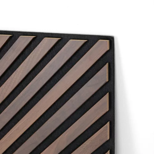 Akusztikus falpanel Deco IV dió hatású 60x60x1,8 cm