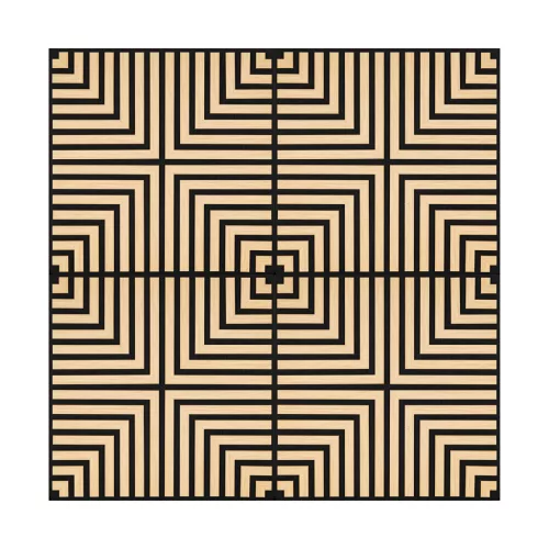Akusztikus falpanel Deco V bambusz hatású 60x60x1,8 cm