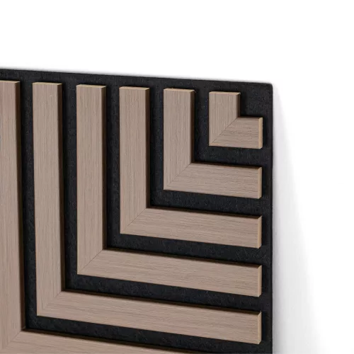 Akusztikus falpanel Deco V olajos tölgy hatású 60x60x1,8 cm