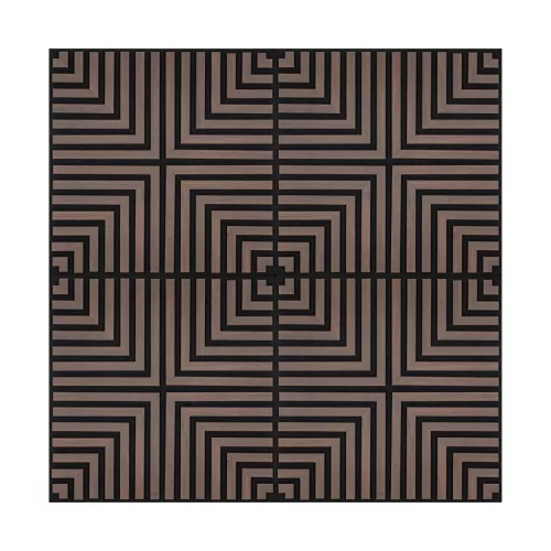 Akusztikus falpanel Deco V dió hatású 60x60x1,8 cm