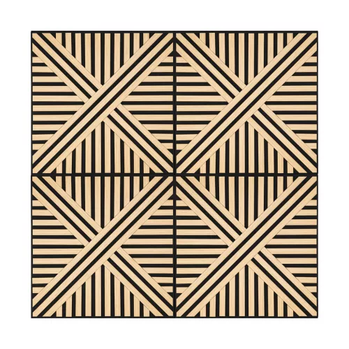 Akusztikus falpanel Deco VI bambusz hatású 60x60x1,8 cm