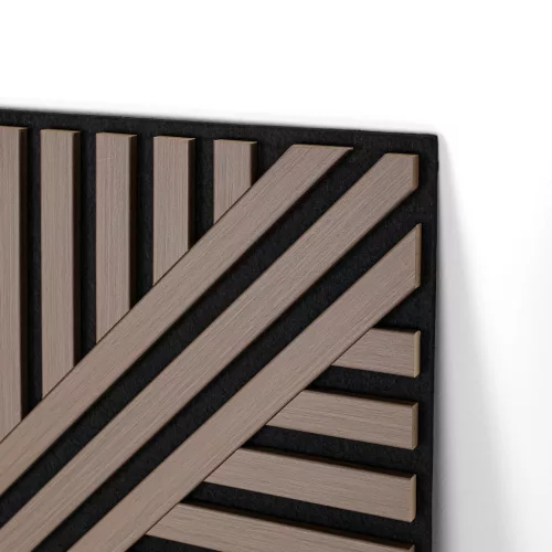 Akusztikus falpanel Deco VI olajos tölgy hatású 60x60x1,8 cm