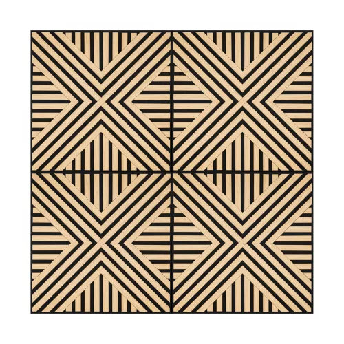 Akusztikus falpanel Deco VII bambusz hatású 60x60x1,8 cm