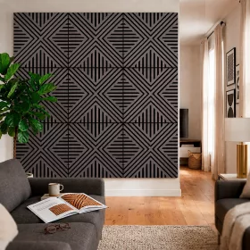  Akusztikus falpanel Deco VII olajos tölgy hatású 60x60x1,8 cm