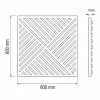 Akusztikus falpanel Deco VIII bambusz hatású 60x60x1,8 cm
