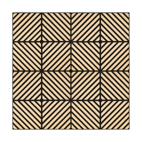 Akusztikus falpanel Deco IX bambusz hatású 60x60x1,8 cm