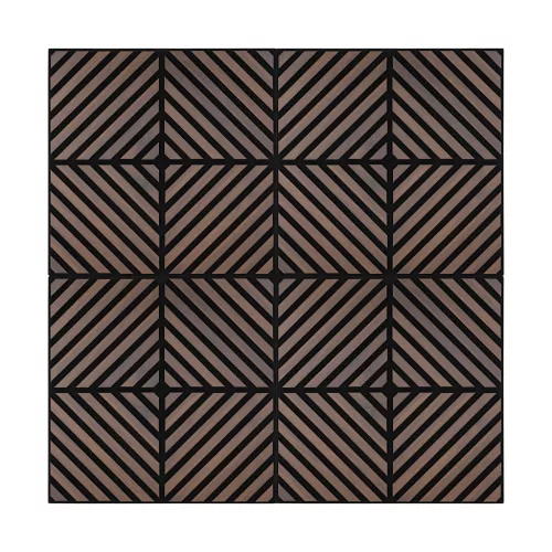 Akusztikus falpanel Deco IX dió hatású 60x60x1,8 cm