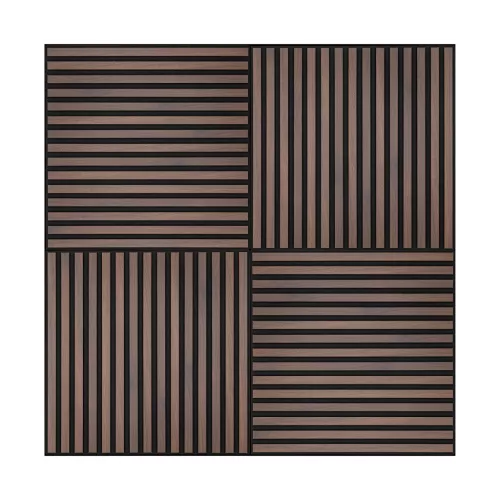 Akusztikus falpanel Deco II dió hatású 60x60x1,8 cm