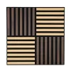 Akusztikus falpanel Deco X bambusz hatású 60x60x1,8 cm