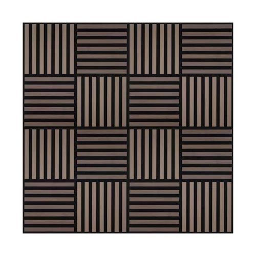 Akusztikus falpanel Deco X dió hatású 60x60x1,8 cm