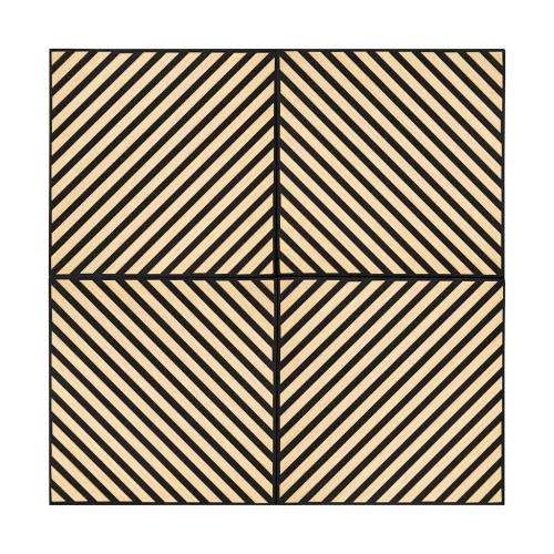 Akusztikus falpanel Deco III bambusz hatású 60x60x1,8 cm