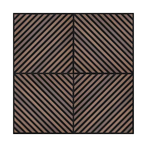 Akusztikus falpanel Deco III dió hatású 60x60x1,8 cm