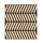 Akusztikus falpanel Deco XII bambusz hatású 60x60x1,8 cm