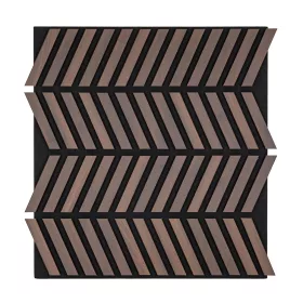 Akusztikus falpanel Deco XII dió hatású 60x60x1,8 cm