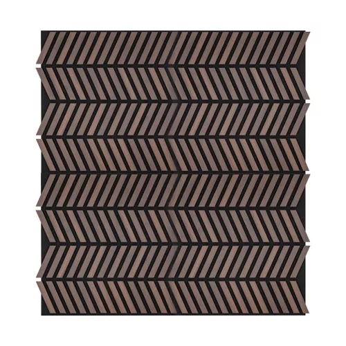 Akusztikus falpanel Deco XII dió hatású 60x60x1,8 cm