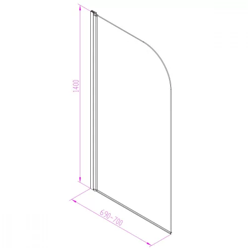 Eva 70x140 cm kádparaván