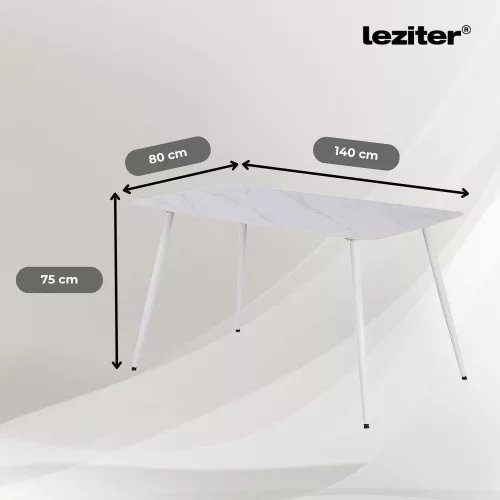 Ravena 6+1 étkező garnitúra fehér-bézs