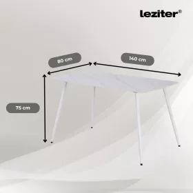 Ravena 4+1 étkező garnitúra fehér-fehér