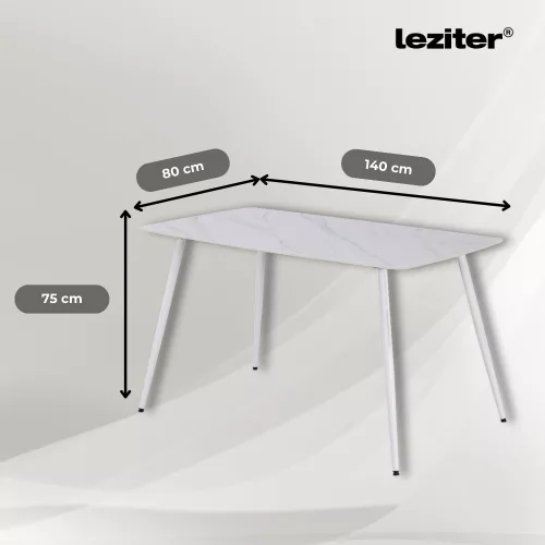 Megan 6+1 étkező garnitúra fehér-bézs